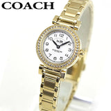Coach Madison White Dial Gold Steel Strap Watch for Women - 14502403 Authentic Buy Shop Now