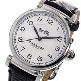 Coach Madison White Dial Black Leather Strap Watch for Women - 14502406 Authentic Buy Shop Now