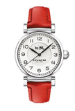 Coach Madison White Dial Red Leather Strap Watch for Women - 14502407 Authentic Buy Shop Now