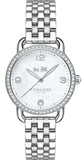 Coach Delancey Mother of Pearl Dial Silver Steel Strap Watch for Women - 14502477 Authentic Buy Shop Now