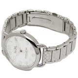 Coach Delancey Classic White Dial Silver Steel Strap Watch for Women - 14502260 Authentic Buy Shop Now