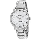 Coach Delancey White Dial Silver Steel Strap Watch for Women - 14502495 Authentic Buy Shop Now