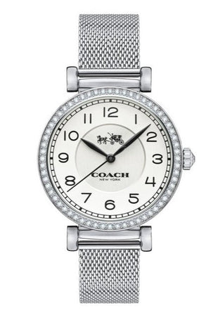 Coach Madison White Dial Silver Mesh Bracelet Watch for Women - 14502651 Authentic Buy Shop Now