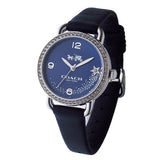 Coach Delancey Navy Blue Dial Blue Leather Strap Watch for Women - 14502668 Authentic Buy Shop Now