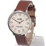 Coach Slim Easton White Dial Brown Leather Strap Watch for Women - 14502682 Authentic Buy Shop Now