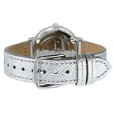 Coach Slim Easton Silver Dial Silver Leather Strap Watch for Women - 14502685 Authentic Buy Shop Now