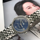 Coach Glitz Blue Dial Silver Steel Strap Watch for Women - 14502693 Authentic Buy Shop Now