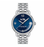 Coach Glitz Blue Dial Silver Steel Strap Watch for Women - 14502693 Authentic Buy Shop Now