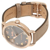 Coach Delancey Grey Dial Grey Leather Strap Watch For Women - 14502797 Authentic Buy Shop Now