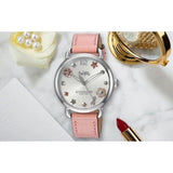 Coach Tatum White Dial Pink Leather Strap Watch For Women - 14502799 Authentic Buy Shop Now