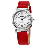 Coach Madison White Dial Red Leather Strap Watch for Women - 14502407 Authentic Buy Shop Now