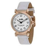 Coach Madison White Dial White Leather Strap Watch for Women - 14502401 Authentic Buy Shop Now