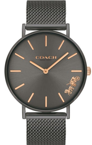 Coach Perry Grey Dial Grey Mesh Bracelet Watch for Women - 14503127 Authentic Buy Shop Now