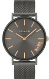 Coach Perry Grey Dial Grey Mesh Bracelet Watch for Women - 14503127 Authentic Buy Shop Now