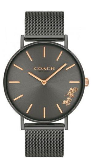 Coach Perry Grey Dial Grey Mesh Bracelet Watch for Women - 14503127 Authentic Buy Shop Now