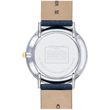Coach Perry White Dial Blue Leather Strap Watch for Women - 14503156 Authentic Buy Shop Now