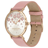 Coach Perry Silver Dial Pink Leather Strap Watch For Women - 14503325 Authentic Buy Shop Now