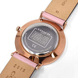 Coach Perry Rose Gold Dial Pink Leather Strap Watch for Women - 14503332-C Authentic Buy Shop Now