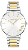 Coach Perry Silver Dial Two Tone Steel Strap Watch for Women - 14503347 Authentic Buy Shop Now