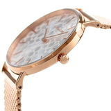 Coach Perry Silver Dial Rose Gold Mesh Bracelet Watch for Women - 14503386 Authentic Buy Shop Now