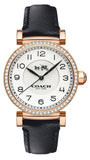 Coach Madison White Dial Black Leather Strap Watch for Women - 14503396 Authentic Buy Shop Now
