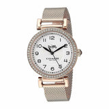 Coach Madison White Dial Rose Gold Mesh Bracelet Watch for Women - 14503398 Authentic Buy Shop Now
