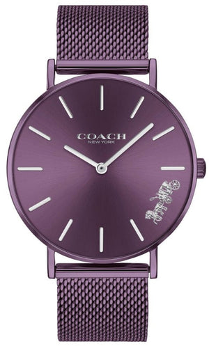 Coach Perry Purple Dial Purple Mesh Bracelet Watch for Women - 14503484 Authentic Buy Shop Now