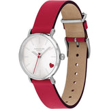 Coach Perry Silver Dial Red Leather Strap Watch for Women - 14503515 Authentic Buy Shop Now