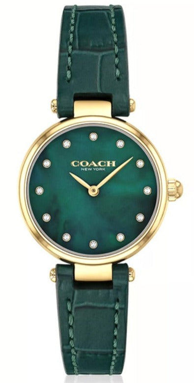 Coach Park Analog Green Dial Green Leather Strap Watch for Women - 14503534 Authentic Buy Shop Now