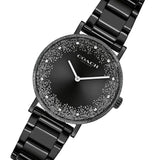 Coach Perry Black Ion Plated Dial Black Steel Strap Watch for Women - 14503641 Authentic Buy Shop Now