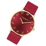 Coach Perry Red Dial Red Leather Strap Watch for Women - 14503486 Authentic Buy Shop Now
