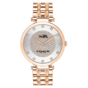 Coach Park Silver Dial Rose Gold Steel Strap Watch for Women - 14503735 Authentic Buy Shop Now