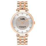 Coach Park Silver Dial Rose Gold Steel Strap Watch for Women - 14503735 Authentic Buy Shop Now