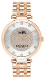 Coach Park Silver Dial Rose Gold Steel Strap Watch for Women - 14503736 Authentic Buy Shop Now