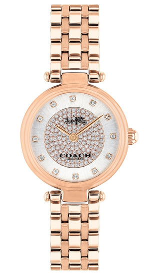 Coach Park Silver Dial Rose Gold Steel Strap Watch for Women - 14503735 Authentic Buy Shop Now