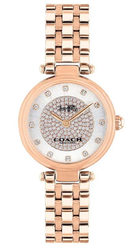 Coach Park Silver Dial Rose Gold Steel Strap Watch for Women - 14503735 Authentic Buy Shop Now