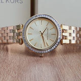 Michael Kors Darci White Dial Two Tone Steel Strap Watch for Women - MK3323 Authentic Buy Shop Now