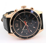 Coach Sullivan Chronograph Black Dial Black Leather Strap Watch for Men - 14602087 Authentic Buy Shop Now