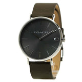 Coach Charles Grey Dial Brown Leather Strap Watch for Men - 14602153 Authentic Buy Shop Now
