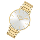 Coach Charles Silver Dial Gold Steel Strap Watch for Men - 14602430 Authentic Buy Shop Now