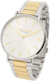 Coach Business Analog Silver Dial Two Tone Steel Strap Watch for Men - 14602432 Authentic Buy Shop Now