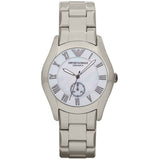 Emporio Armani Classic Quartz Silver Dial Silver Steel Strap Watch For Men - AR0647 Authentic Buy Shop Now