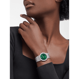 Bvlgari Bvlgari Bvlgari Lady Green Dial Silver Steel Strap Watch for Women - BVLGARI103693 Authentic Buy Shop Now
