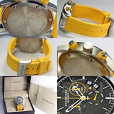 Burberry Sport Chronograph Grey Dial Yellow Rubber Strap Watch for Men - BU7712 Authentic Buy Shop Now