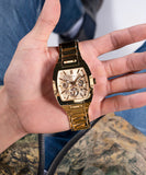Guess Phoenix Multi Function Gold Dial Gold Steel Strap Watch for Men - GW0456G2 Authentic Buy Shop Now
