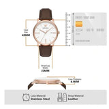 Emporio Armani Dress Quartz White Dial Brown Leather Strap Watch For Men - AR11011 Authentic Buy Shop Now