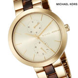 Michael Kors Garner Multifunction Gold Dial Two Tone Steel Strap Watch For Women - MK6471 Authentic Buy Shop Now