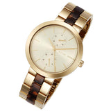 Michael Kors Garner Multifunction Gold Dial Two Tone Steel Strap Watch For Women - MK6471 Authentic Buy Shop Now