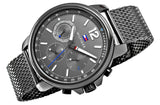 Tommy Hilfiger London Chronograph Grey Dial Grey Mesh Bracelet Watch for Men - 1791530 Authentic Buy Shop Now