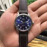 IWC Pilots Watch Mark XVII Edition Le Petit Prince Blue Dial Brown Leather Strap Watch for Men - IW326506 Authentic Buy Shop Now